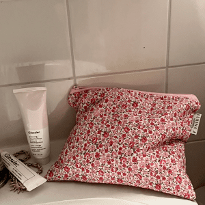 Flat pouch S - Pink Roses