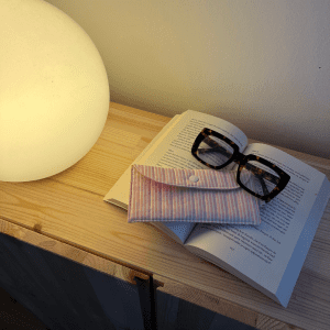 Glasses Case - Pink stripe