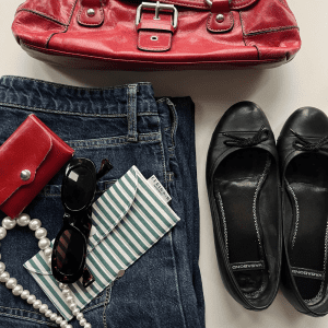 Glasses Case - Green stripe