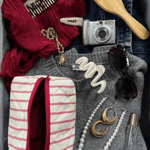 Normal pouch M - Elegant Red